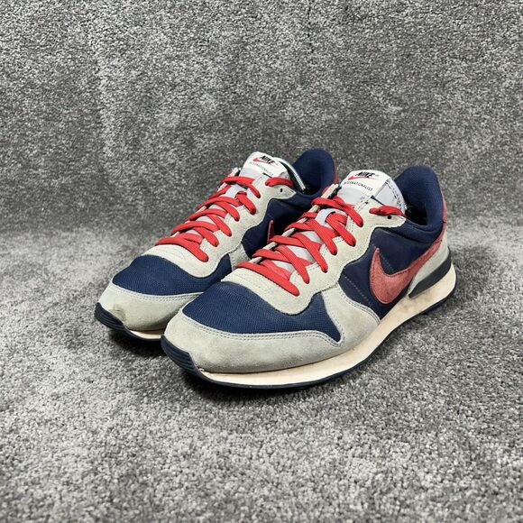 Nike Internationalist CW7635-991 Mens Size 11 Gray Blue Retro Running Shoes Used - Picture 6 of 13